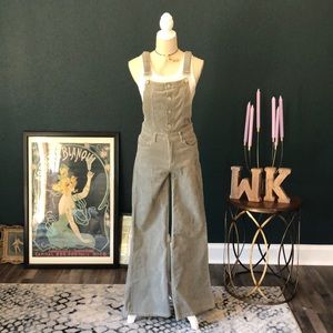 BLACK LABEL  Corduroy Bell Bottomed Overalls Sz M